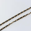 Chanel Vintage Logo Chain Belt Metal and Leather