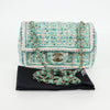 Chanel Classic Single Flap Bag Braided Quilted Tweed