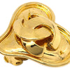 Secondhand Chanel CC logo heart Gold-plated