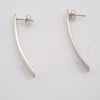 Gucci G Logo Long Studs Earrings Silver 925
