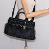 Prada Fringe Wicker Tote Woven Straw