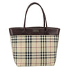 Secondhand Burberry Nova Check Handbag Nova Check Canvas and