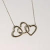 Tiffany & Co. Triple Heart Pendant Necklace Sterling Silver