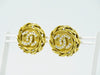 Secondhand Chanel Vintage CC Round Clip-On Earrings