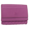 Bottega Veneta Trifold Wallet Intrecciato Leather