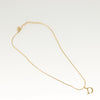 Secondhand Christian Dior D logo Pendant Necklace