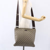 Gucci Zip Top Messenger Bag GG Coated Canvas
