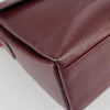 Secondhand Celine Circle logo Burgundy Leather Bags