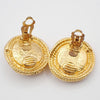 Secondhand Chanel Vintage CC Round Button Clip-On Earrings