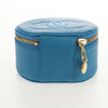 Chanel Vintage Timeless Round Jewelry Case Caviar