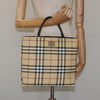 Secondhand Burberry Nova Check Tote canvas check pattern