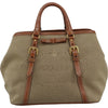 Prada Logo Convertible Tote Canvas with Leather