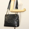 Secondhand Chanel Vintage CC Logo Chain Tote Caviar