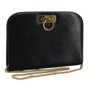 Salvatore Ferragamo Vintage Gancini Chain Shoulder Bag Leather