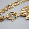 Chanel Vintage Lion Station Long Necklace Metal