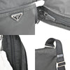 Secondhand Prada Front Pocket Messenger Bag Tessuto with