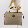 Christian Dior Vintage Honeycomb Handbag Canvas Leather