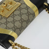 Gucci Padlock Shoulder Bag GG Coated Canvas and Leather