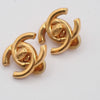 Chanel CC Button Clip-On Earrings Metal