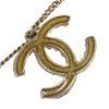 Secondhand Chanel CC Necklace Gold Metal Jewelry