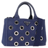 Secondhand Prada Canapa Convertible Tote Grommet Embellished