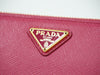 Prada Zip Around Tab Wallet Saffiano Leather