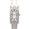 Secondhand Harry Winston Avenue C Quartz Watch White Gold and Alligator with Diamond Bezel and Mother of