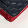Chanel Tricolor CC Multi-Pocket Wallet on Chain Quilted Goatskin