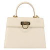 Salvatore Ferragamo Gancini Convertible Top Handle Bag Leather