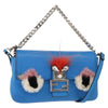 Secondhand Fendi Monster Baguette Leather and Fur