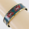 Hermes Caleche Bangle Bracelet Enamel