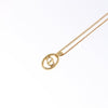 Secondhand Christian Dior CD Pendant Necklace Gold-plated
