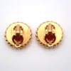 Secondhand Chanel Vintage Round CC Clip-On Earrings