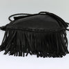 Prada Fringe Flap Crossbody Bag Leather
