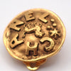 Chanel Vintage Round CC Clip-On Earrings Metal
