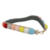 Secondhand Fendi Pom Pom Strap You Shoulder Strap Leather and Fur