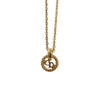 Secondhand Christian Dior CD Round Pendant Necklace