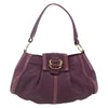 Secondhand Bvlgari Chandra Satchel Purple Leather Bags