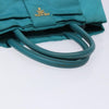 Secondhand Prada Logo Bow Tote Tessuto with