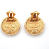 Chanel Vintage Round CC Clip-On Earrings Metal