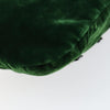 Secondhand Prada Beads Pouch Green Velvet Accessories