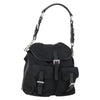 Secondhand Prada Double Pocket Shoulder Bag Tessuto