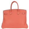 Hermes Birkin Handbag Pink Clemence with Palladium Hardware