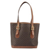 Celine Vintage Macadam Tote bag Canvas and Leather