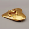 Chanel Vintage CC Heart Brooch Metal