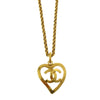Secondhand Chanel CC and Heart Pendant Necklace