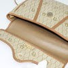 Christian Dior Vintage Honeycomb Flap Crossbody Bag Canvas and Leather