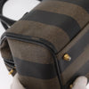 Fendi Vintage Pequin Convertible Boston Bag Coated Canvas