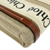 Chloe Woody Convertible Tote Canvas with Leather
