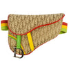 Secondhand Christian Dior Vintage Rasta Saddle Waist Bag Diorissimo